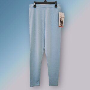 NWT Vintage Lerner New York Light Blue Leggings - Size Large